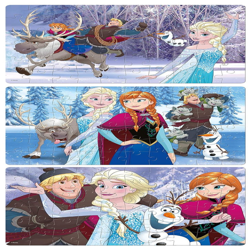 Frank Disney Frozen 3 In 1 Jigsaw Puzzles (60 Pieces)