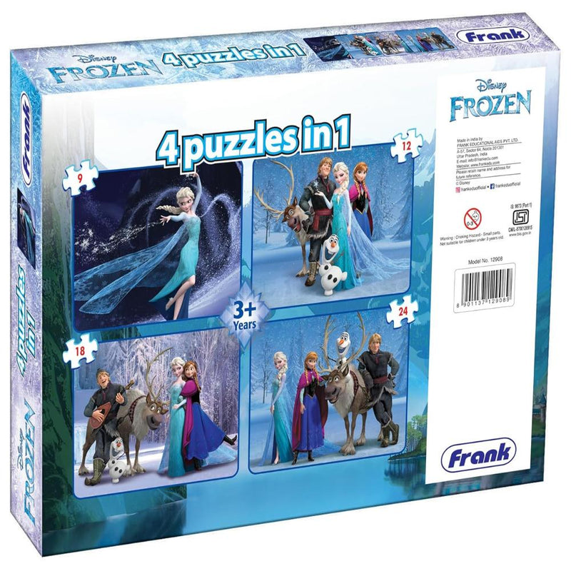 Frank Disney Frozen 4 In 1 Jigsaw Puzzle