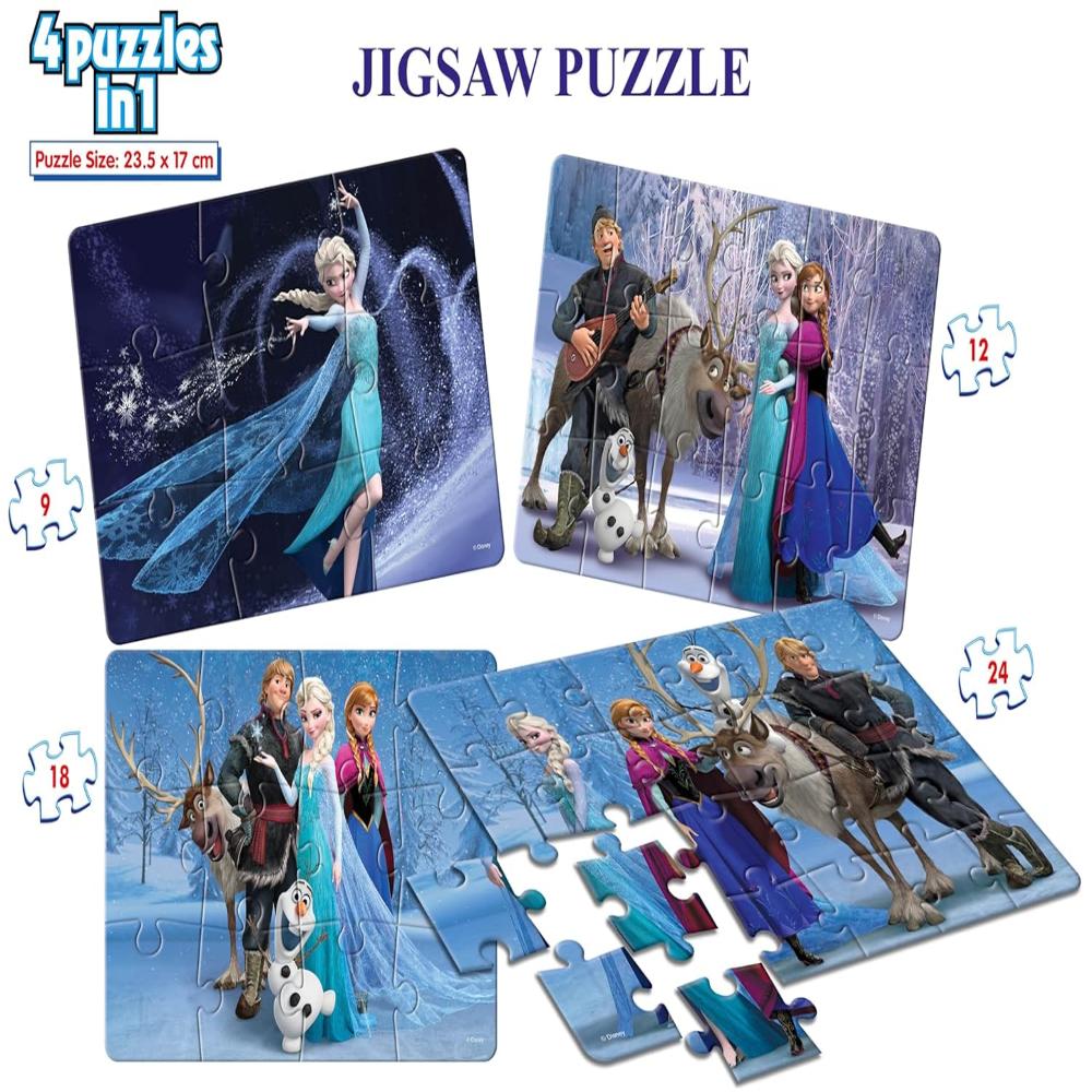 Frank Disney Frozen 4 In 1 Jigsaw Puzzle | Buy Online at Toycra