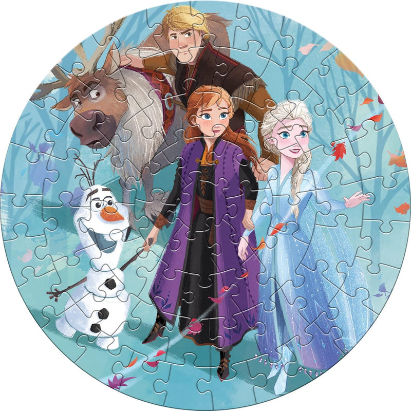 Frank Disney Frozen II Round Jigsaw Puzzle - 66 Pieces