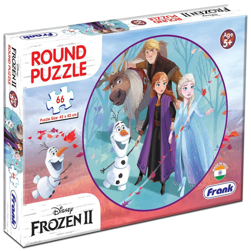 Frank Disney Frozen II Round Jigsaw Puzzle - 66 Pieces-Puzzles-Frank-Toycra