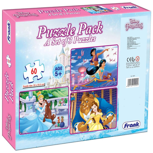 Frank Disney Frozen Puzzle Pack Set Of 3 Puzzles (60 Pieces)-Puzzles-Frank-Toycra