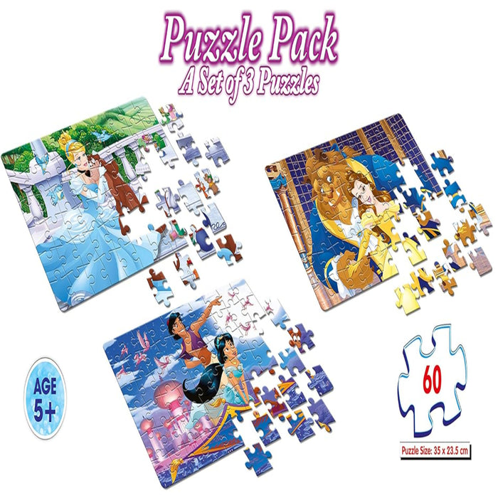 Frank Disney Frozen Puzzle Pack Set Of 3 Puzzles (60 Pieces)-Puzzles-Frank-Toycra
