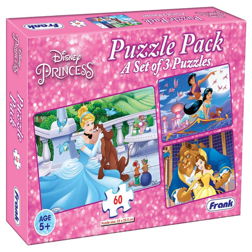Frank Disney Frozen Puzzle Pack Set Of 3 Puzzles (60 Pieces)-Puzzles-Frank-Toycra