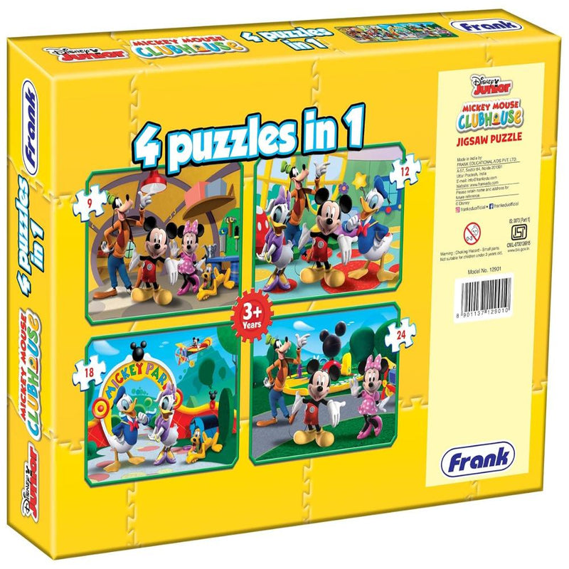 Frank Disney Mickey Mouse Clubhouse - A Set of 4 Jigsaw Puzzle