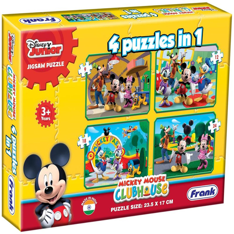 Frank Disney Mickey Mouse Clubhouse - A Set of 4 Jigsaw Puzzle
