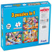 Frank Disney Mickey Mouse & Friends (48 Pieces) 3 in 1 Jigsaw Puzzle-Puzzles-Frank-Toycra