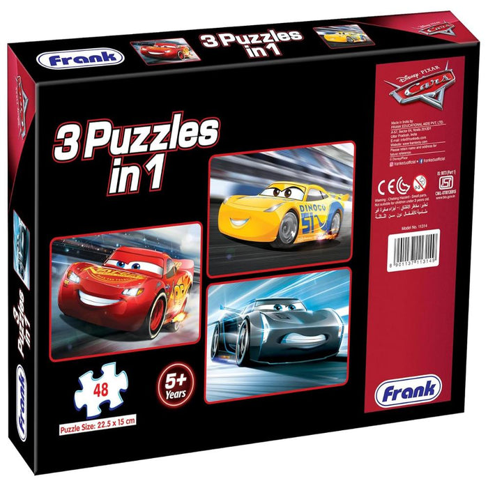 Frank Disney Pixar Cars 3 (48 Pieces) 3 in 1 Jigsaw Puzzle-Puzzles-Frank-Toycra