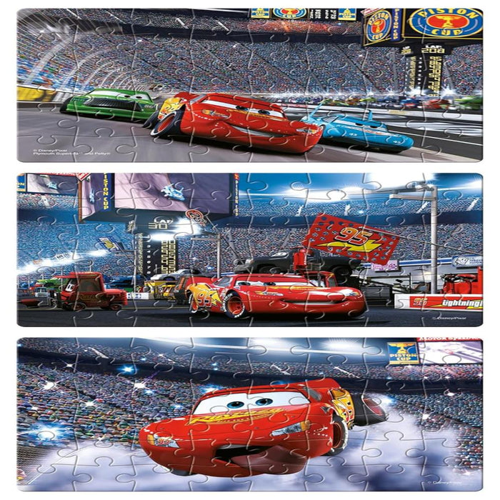 Frank Disney Pixar Cars 3 in 1 Jigsaw Puzzle -(48 Pieces)-Puzzles-Frank-Toycra