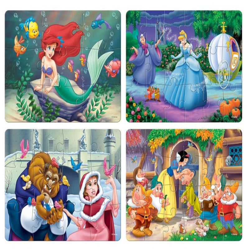 Frank Disney Princess 4 Puzzles in 1 Jigsaw Puzzle- (63 pcs)