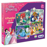Frank Disney Princess 4 Puzzles in 1 Jigsaw Puzzle- (63 pcs)
