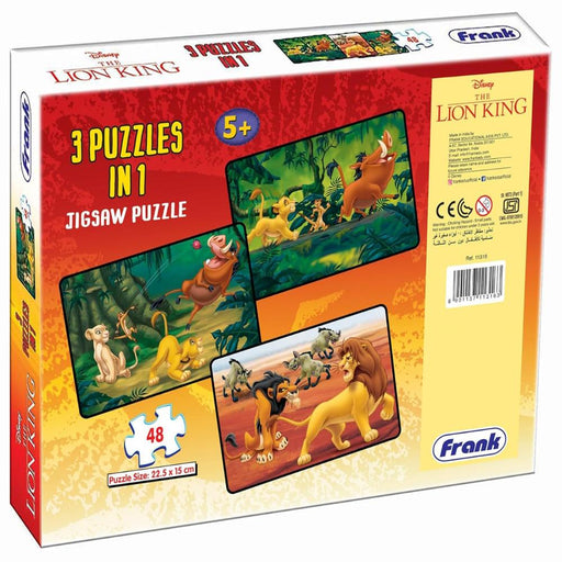 Frank Disney The Lion King (48 Pieces) 3 in 1 Jigsaw Puzzle-Puzzles-Frank-Toycra