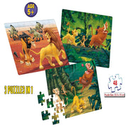 Frank Disney The Lion King (48 Pieces) 3 in 1 Jigsaw Puzzle