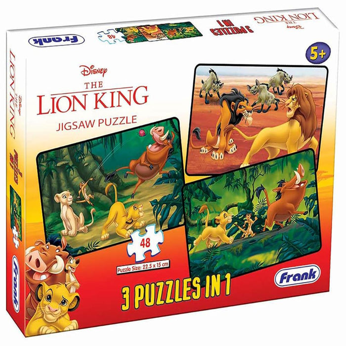 Frank Disney The Lion King (48 Pieces) 3 in 1 Jigsaw Puzzle-Puzzles-Frank-Toycra