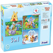 Frank Disney Winnie The Pooh (48 Pieces) 3 in 1 Jigsaw Puzzle