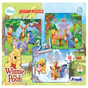Frank Disney Winnie The Pooh (48 Pieces) 3 in 1 Jigsaw Puzzle