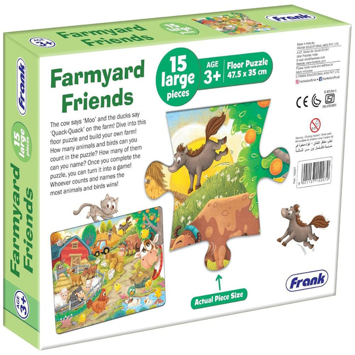 Frank Farmyard Friends Floor Puzzle (15 Pieces)-Puzzles-Frank-Toycra