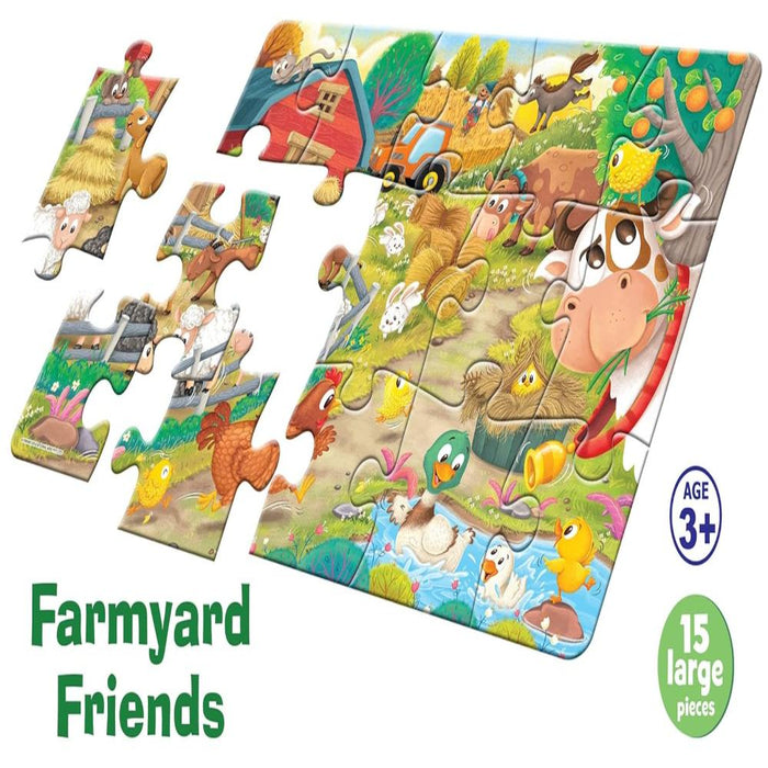 Frank Farmyard Friends Floor Puzzle (15 Pieces)-Puzzles-Frank-Toycra