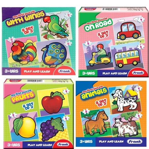 Frank First Jigsaw Puzzles Pack Set of 4 for Kids-Puzzles-Frank-Toycra