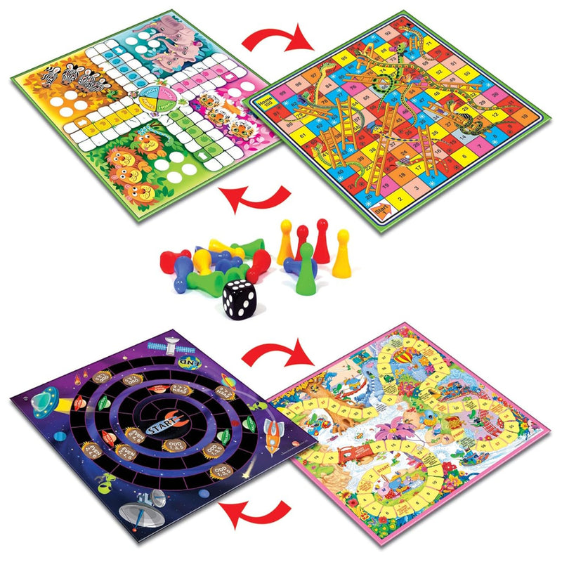 Frank Four Games in One Classic Board Game