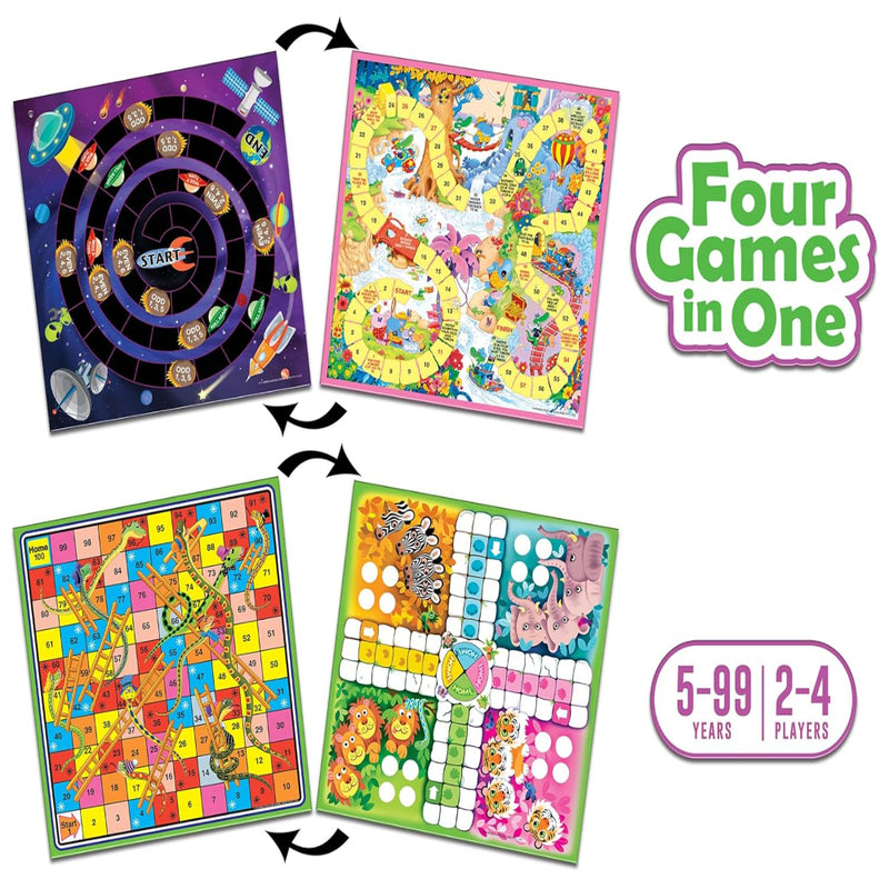 Frank Four Games in One Classic Board Game