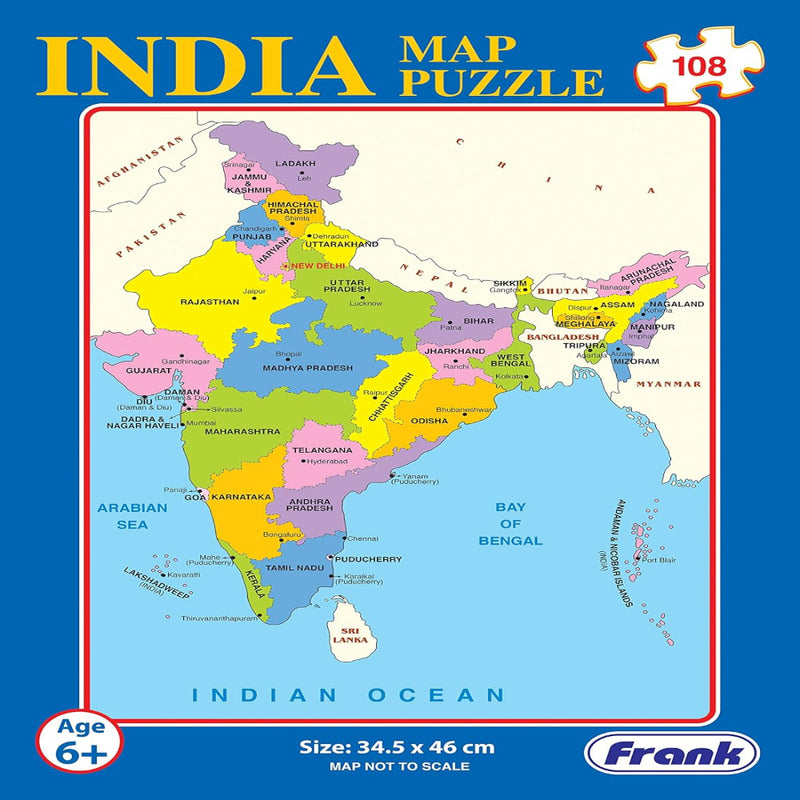 Frank India Map – Early Learning Puzzles