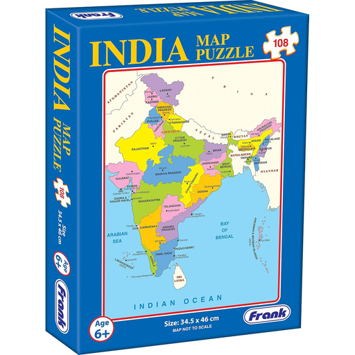 Frank India Map – Early Learning Puzzles
