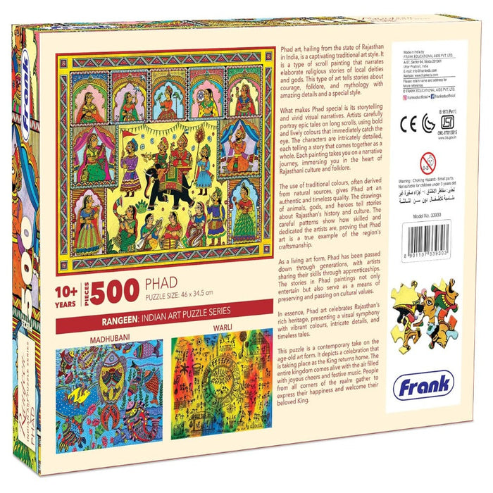 Frank Indian Art Jigsaw Puzzle Series - (500 Pieces)-Puzzles-Frank-Toycra