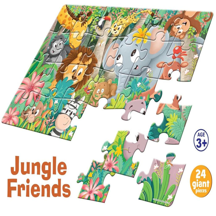 Frank Jungle Friends Giant Floor Jigsaw Puzzle-Puzzles-Frank-Toycra