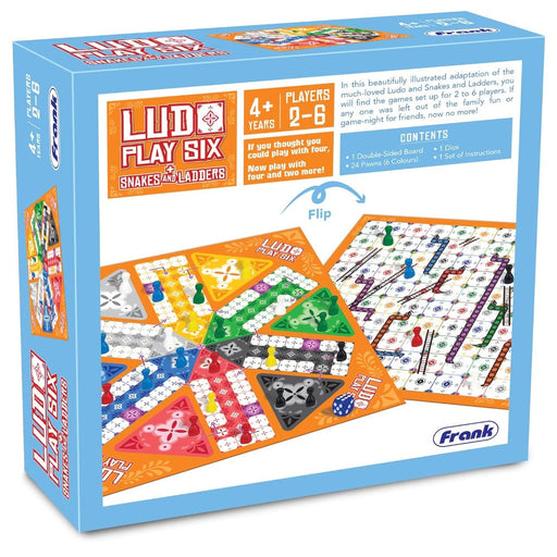 Frank Ludo Play Six Snakes And Ladders-Board Games-Frank-Toycra