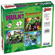Frank Marvel Avenger The Incredible Hulk! 3 in 1 Jigsaw Puzzles - 48 Pieces