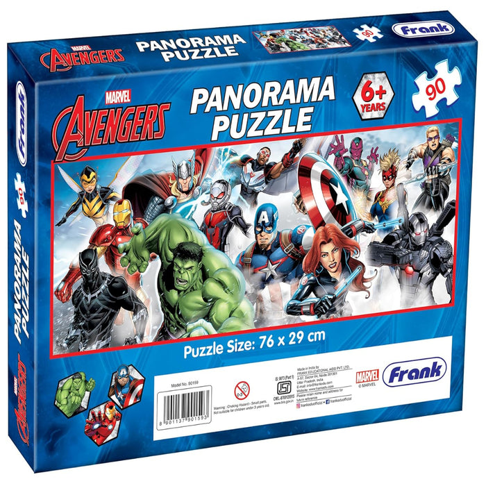 Frank Marvel Avengers Panorama Jigsaw Puzzle (90 Pieces)-Puzzles-Frank-Toycra