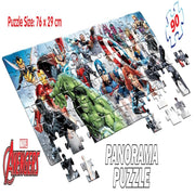 Frank Marvel Avengers Panorama Jigsaw Puzzle (90 Pieces)