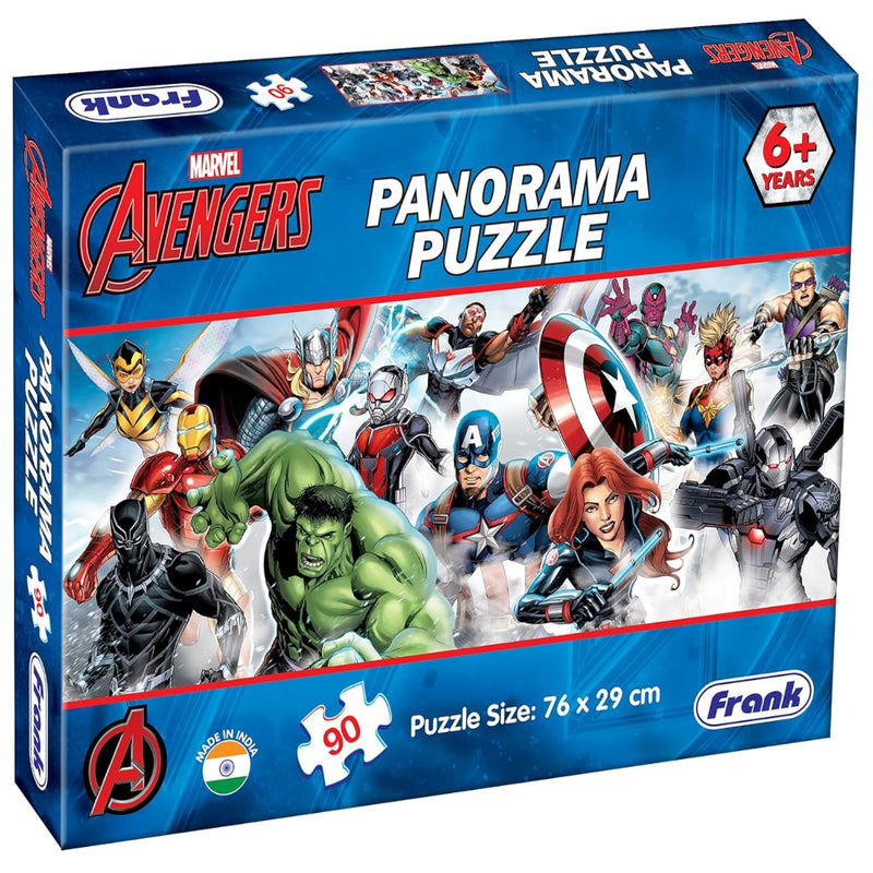 Frank Marvel Avengers Panorama Jigsaw Puzzle (90 Pieces)