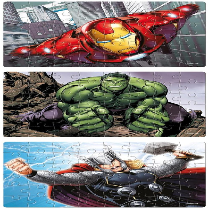 Frank Marvel Avengers Puzzles - 48 Pieces 3 in 1 Jigsaw Puzzles-Puzzles-Frank-Toycra