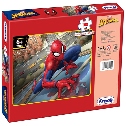Frank Marvel Spider-Man Jigsaw Puzzle (108 Pieces)-Puzzles-Frank-Toycra