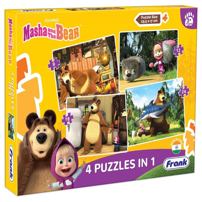 Frank Masha and The Bear - A Set of 4 Jigsaw Puzzle-Puzzles-Frank-Toycra