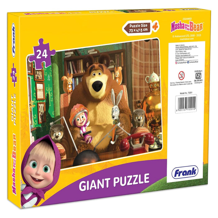 Frank Masha and The Bear Wildlife Giant Floor Jigsaw Puzzle (24 Pieces)-Puzzles-Frank-Toycra