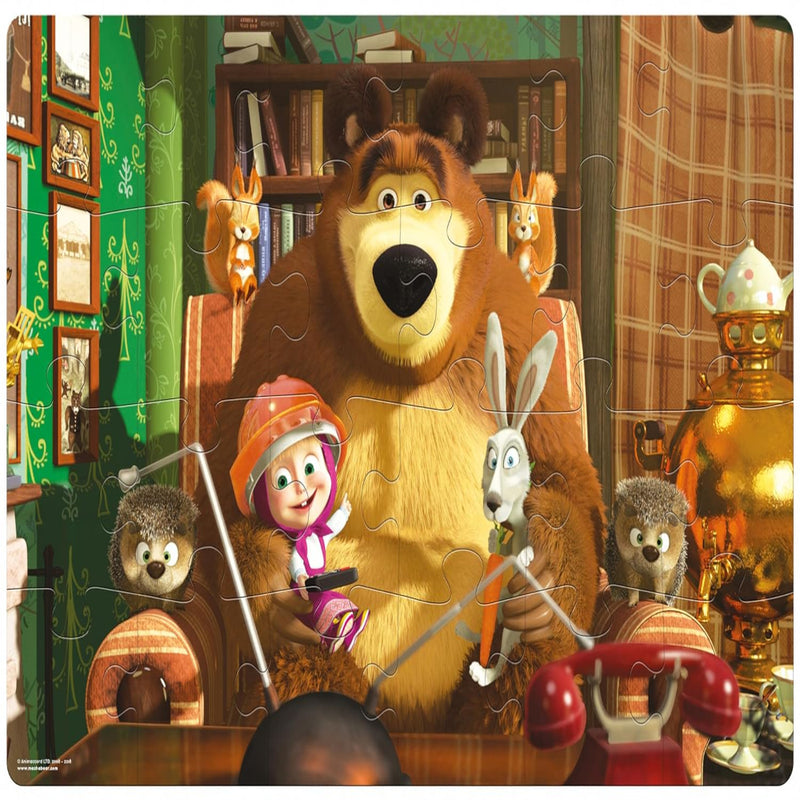 Frank Masha and The Bear Wildlife Giant Floor Jigsaw Puzzle (24 Pieces)