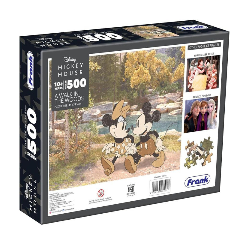 Frank Mickey Mouse- A Walk in The Woods Jigsaw Puzzle (500 Pieces)