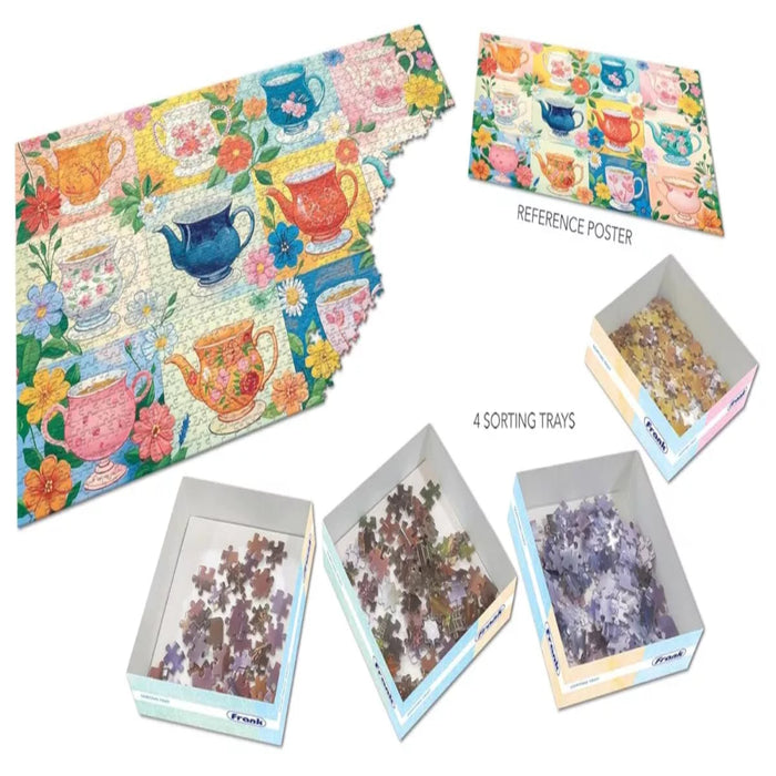 Frank My Cups Of Tea Jigsaw Puzzle (1500 Pieces)-Puzzles-Frank-Toycra