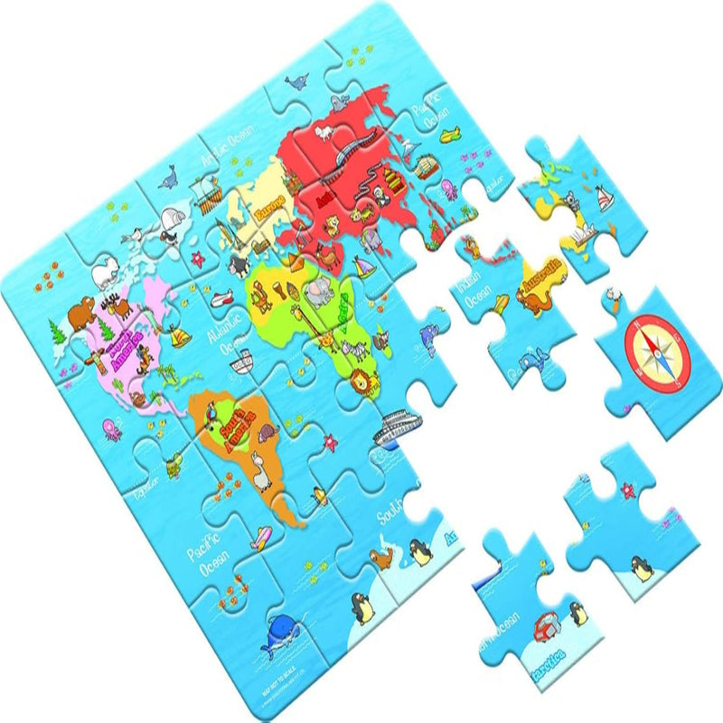 Frank My First World Map 24 Pcs– Early Learning Puzzles
