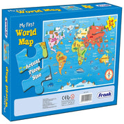 Frank My First World Map 24 Pcs– Early Learning Puzzles