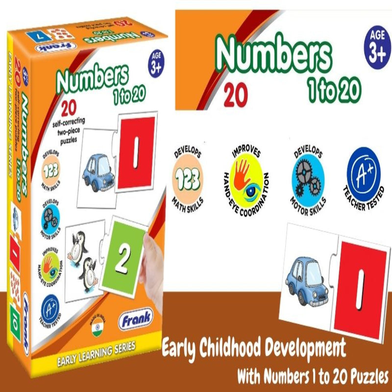 Frank Numbers 1 To 20 Early Learner Educational Jigsaw Puzzles