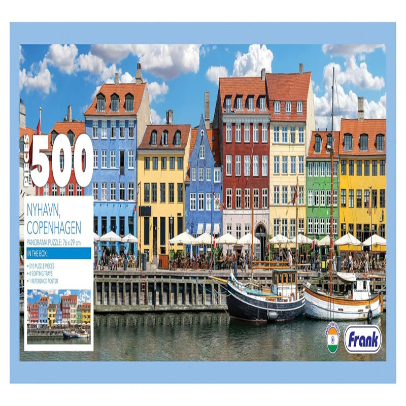 Frank Nyhavn Copenhagen Panorama Jigsaw Puzzle (500pcs)
