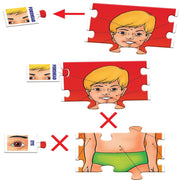 Frank Parts of My Body - 25 Self-Correcting 2 Pcs Puzzle