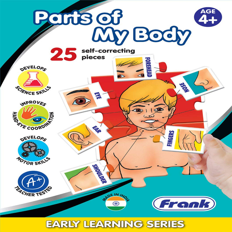 Frank Parts of My Body - 25 Self-Correcting 2 Pcs Puzzle