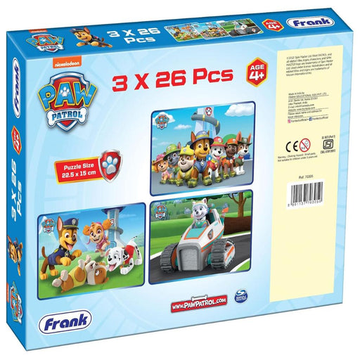 Frank Paw Patrol 3 in 1 Jigsaw Puzzle (26 Pieces)-Puzzles-Frank-Toycra