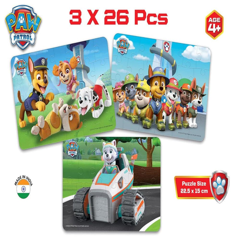Frank Paw Patrol 3 in 1 Jigsaw Puzzle (26 Pieces)
