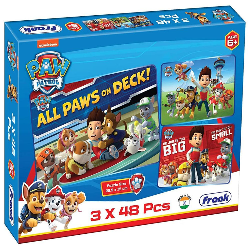 Frank Paw Patrol (48 Pieces) 3 in 1 Jigsaw Puzzle